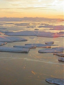Solskin og isøer