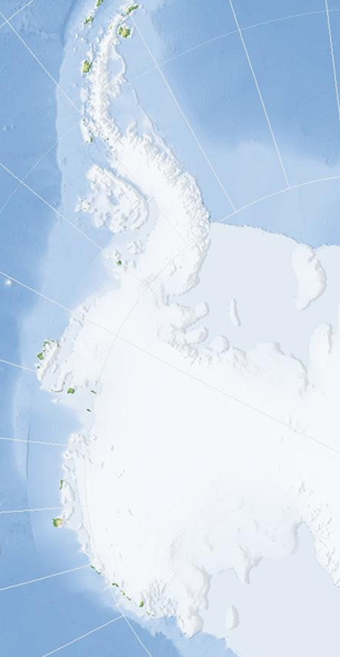 Kort over Antarktis