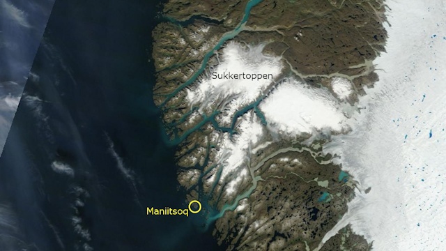 Satellitfoto Maniitsoq