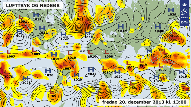  høj- og lavtryk fredag den 20. december