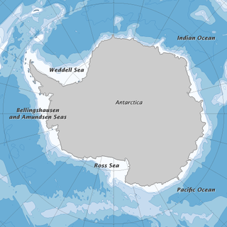 Kort over Antarktis