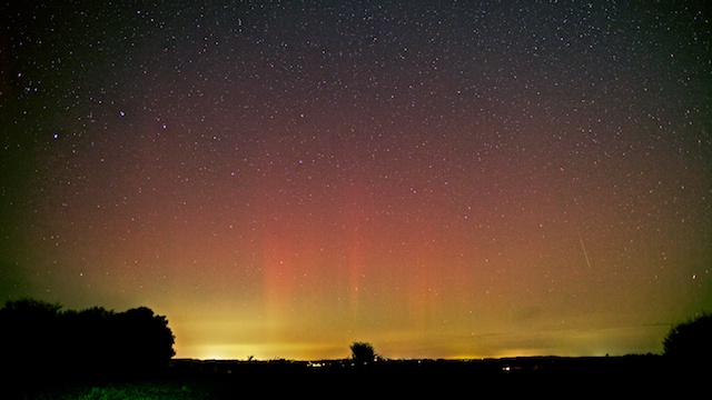 Nordlys over Silkeborg