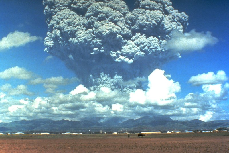 Pinatubo-vulkanudbrud i Filippinerne tilbage i 1991