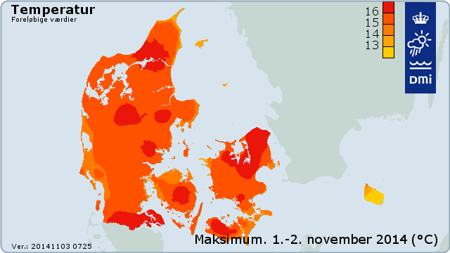 Maksimumtemperaturer Maksimumtemperaturer