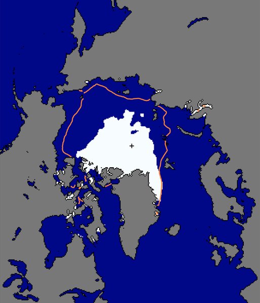 Udbredelsen af havis