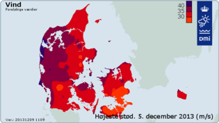 Vindstød fra Bodil; den regionale kategori 4-begivenhed 5. december 2013 Vindstød fra Bodil; den regionale kategori 4-begivenhed 5. december 2013