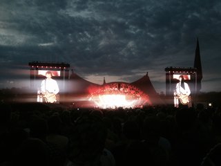 Paul McCartney på Orange scene lørdag aften. Foto Sofie Cappelen Paul McCartney på Orange scene lørdag aften. Foto Sofie Cappelen