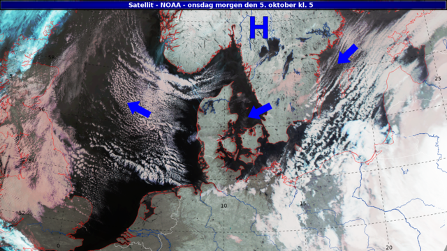 Satellitbilleder over Danmark