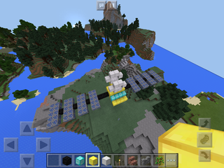Satellit bygget i Minecraft