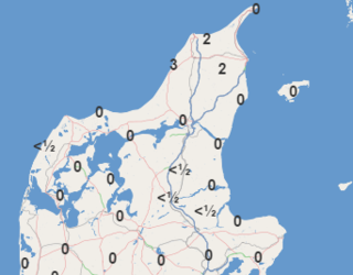 Kort over snedybder i Nordjylland