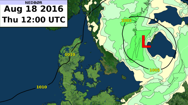 Frontkort over Danmark