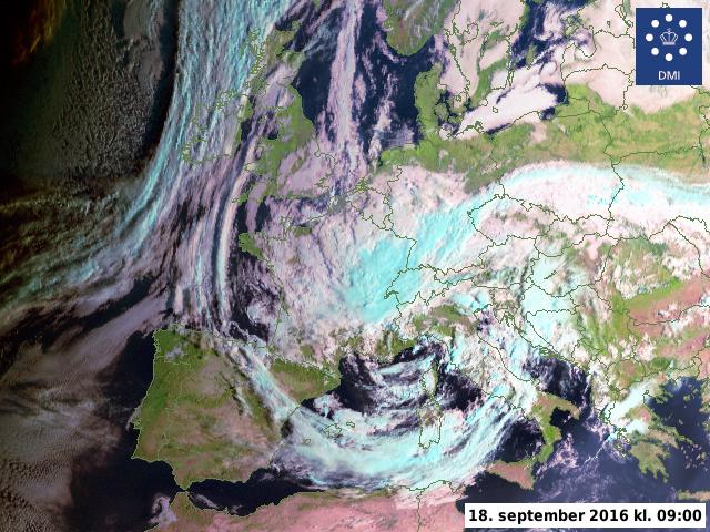 Satellitbillede af Europa