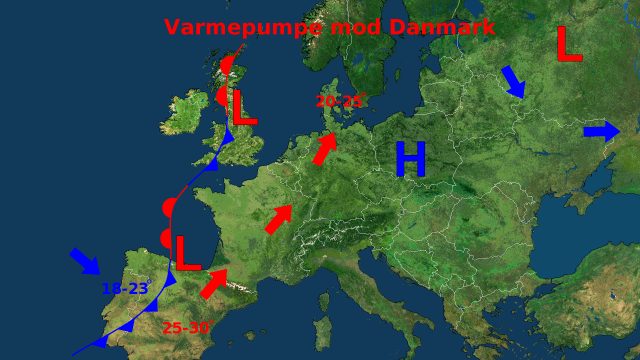 Frontkort over Europa