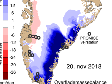 Grøndlands overflademassebalance