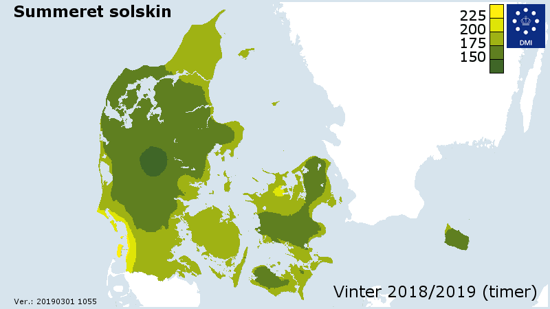 Solskinssum for vinteren 18/19