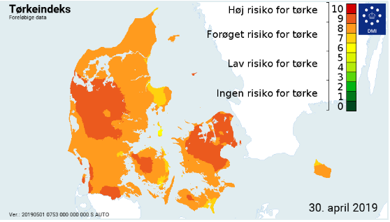 Tørkeindeks 30. april