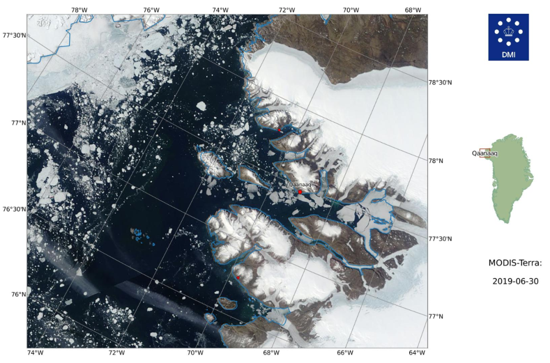 Satellitbillede fra NASA Satellitbillede fra NASA