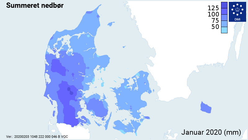 Summeret nedbør Summeret nedbør