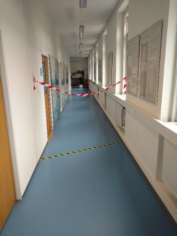Afspærring på DMI Afspærring på DMI