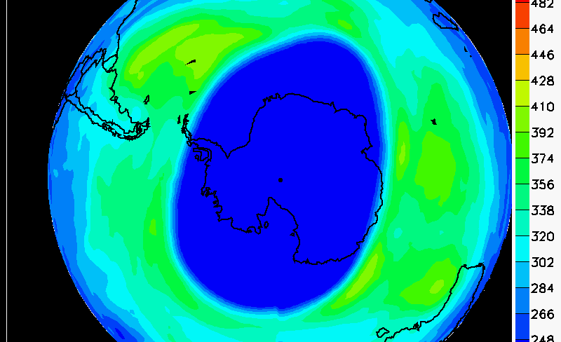 Ozonhullet over Antarktis