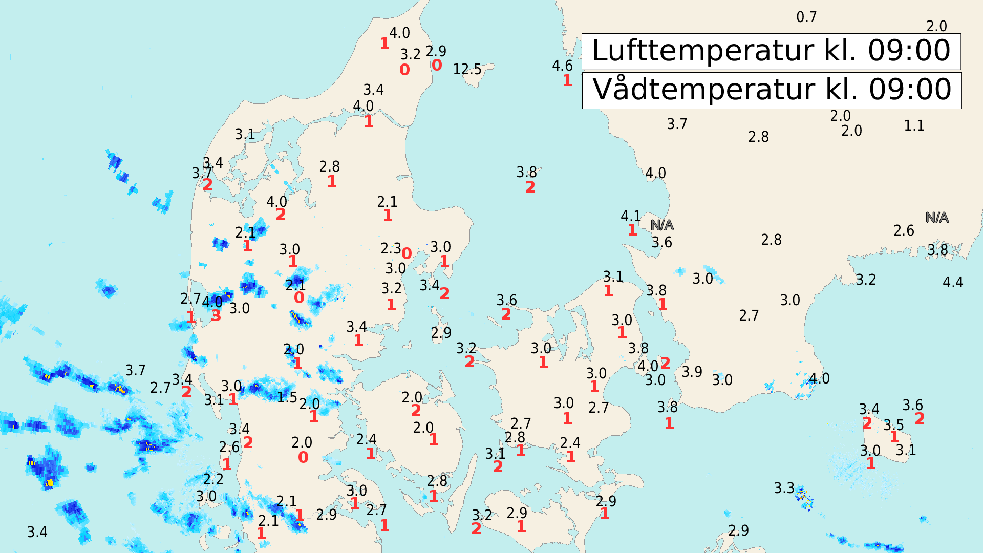 Temperaturkort Temperaturkort