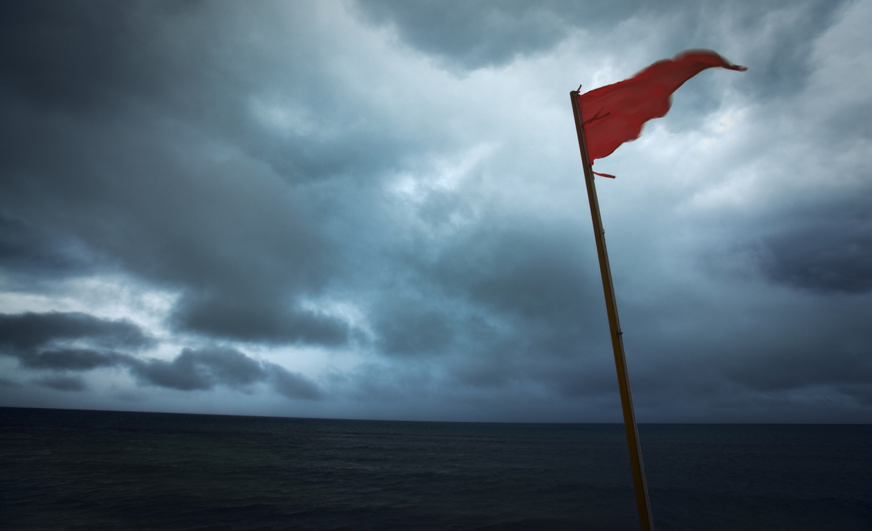 Rødt flag Rødt flag