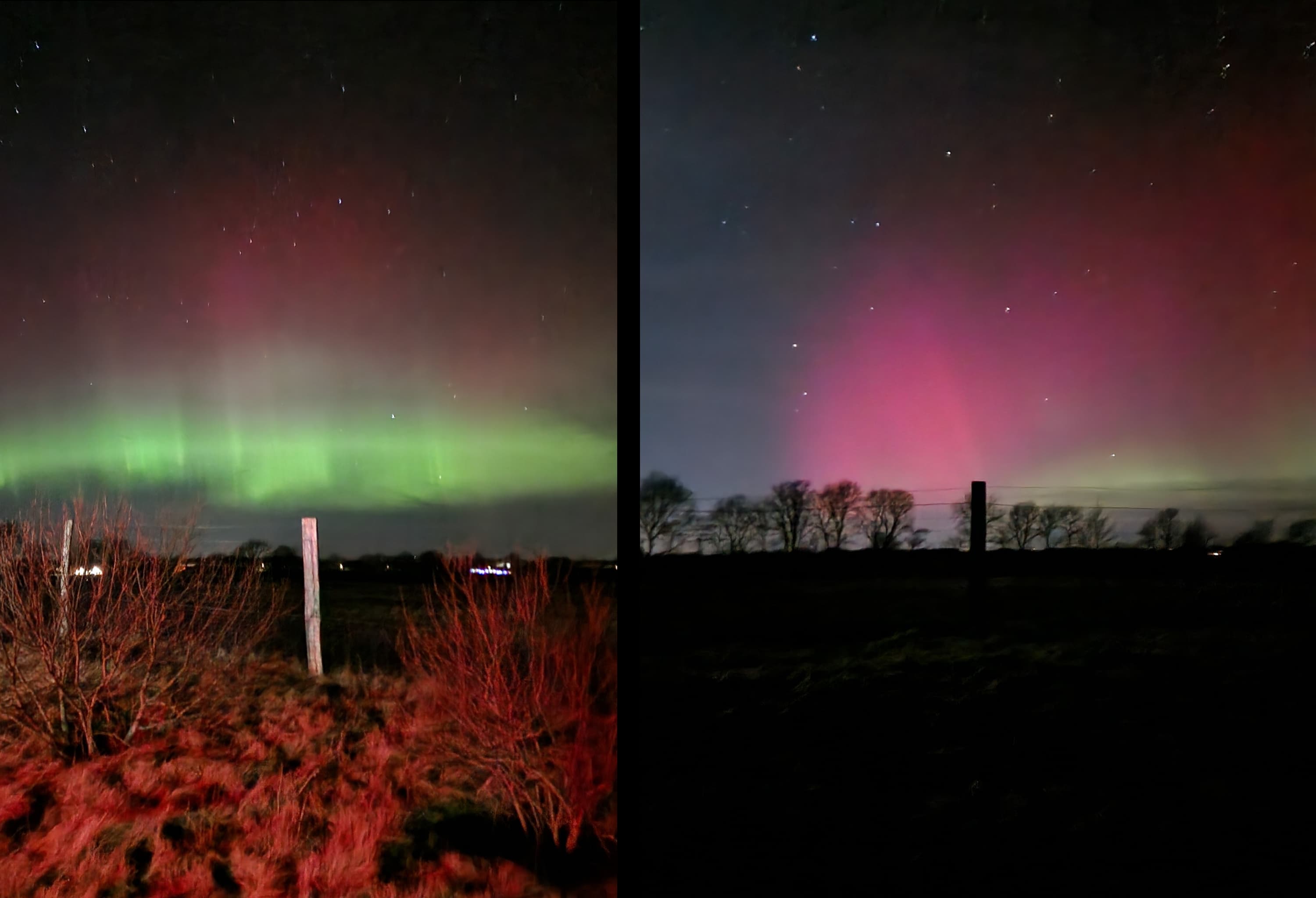 Nordlys over Danmark