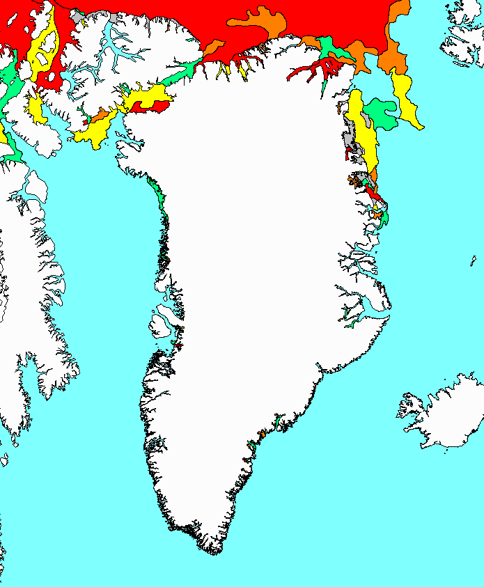 Iskort over Grønland