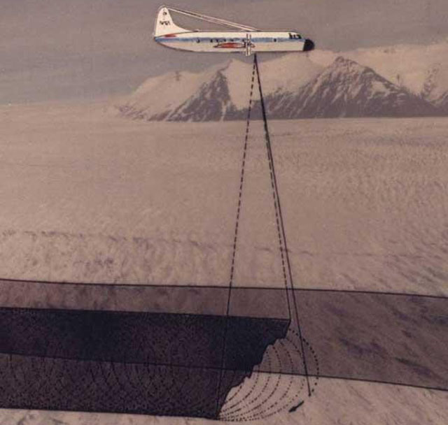 Et fly der måler på isen