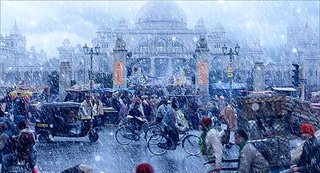 Sne i Indien fra filmen The Day After Tomorrow