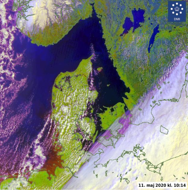 Føn fra en satellit