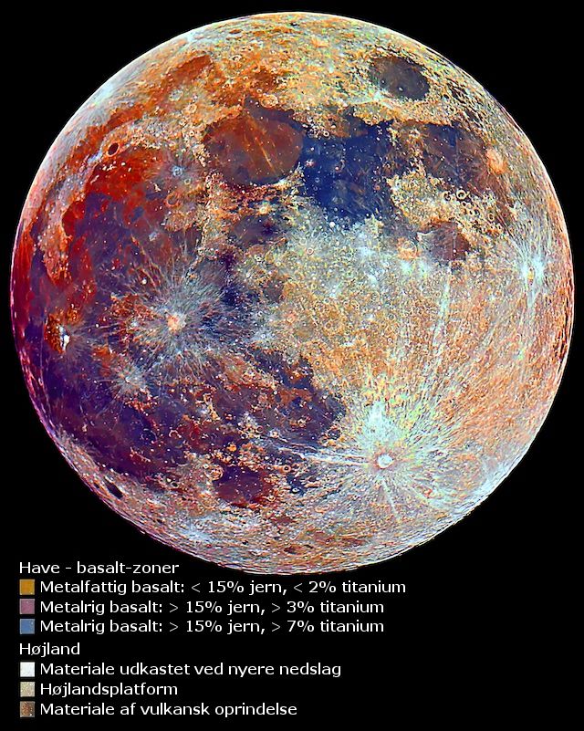 Billede af Månens overfladebjergarter