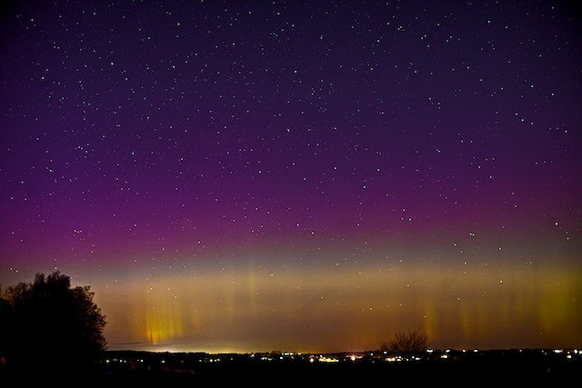 Nordlys over Danmark