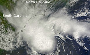 Satellitbillede af lavtrykket der senere blev til Alberto Satellitbillede af lavtrykket der senere blev til Alberto