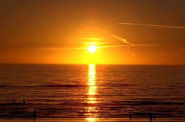Solnedgang ved Vesterhavet