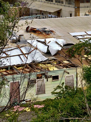 Skader på hus efter Hurricane Sandy Skader på hus efter Hurricane Sandy