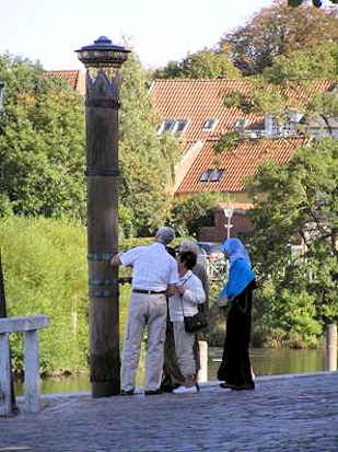 Stormflodssøjlen ved Ribe Å Stormflodssøjlen ved Ribe Å