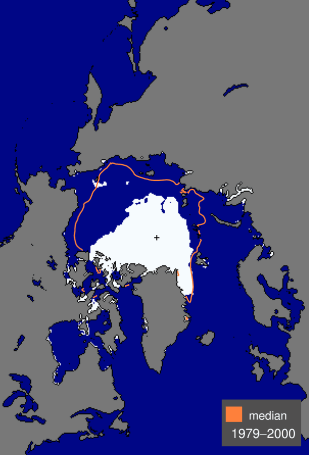 Havisen i Arktis den 26. august 2012
