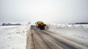 Snedækket vej
