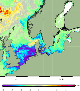 Havtemperaturerne omkring Danmark den 10. april 2013 Havtemperaturerne omkring Danmark den 10. april 2013