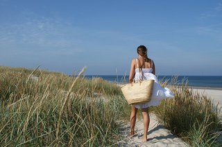 Person på strand Person på strand