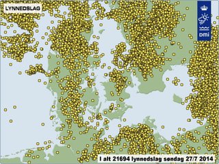 Lynkort søndag den 27. juli 2014. Lynkort søndag den 27. juli 2014.