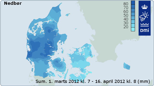 Kort over nedbør