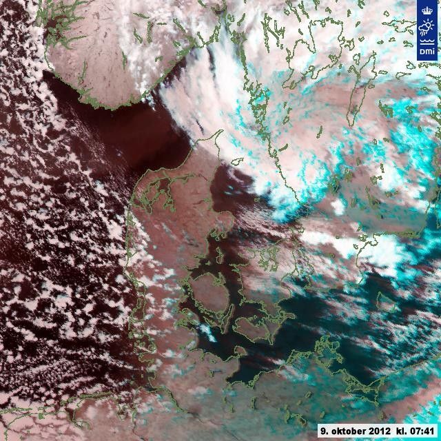 Satellitbillede af norden