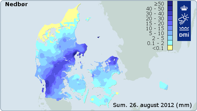 Kort over nedbør